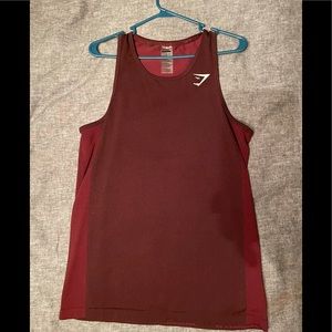 Men’s  Gymshark Tank size large red